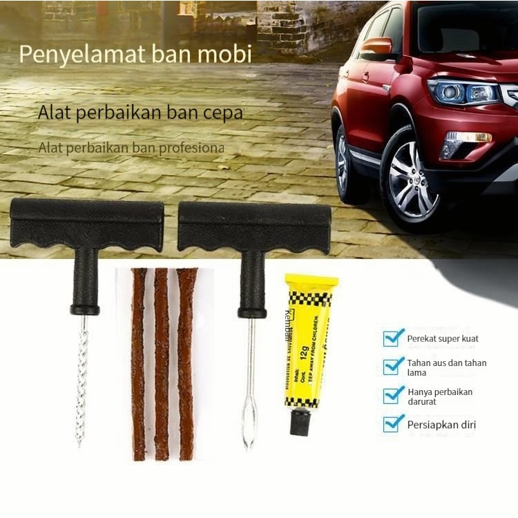 YUN Mall Repair kit Tambal Ban Mobil Sepeda Motor Tubeless Tire