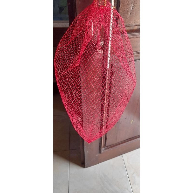 Keramba ikan Koja ikan Wadah ikan rajutan tangan untuk menyimpan ikan dan hasil tangkapan