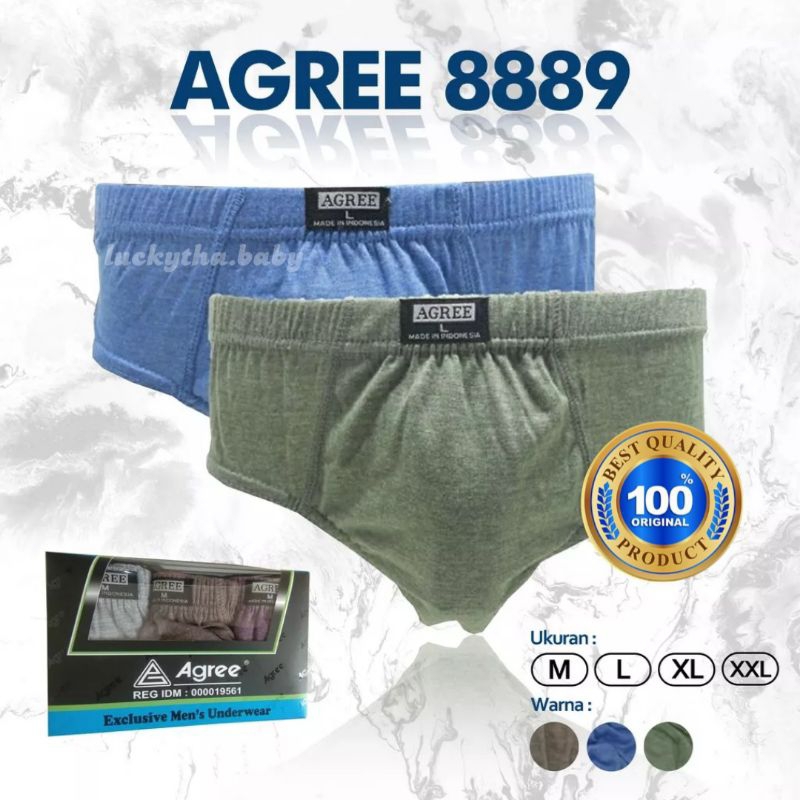 CD pria agree 8889 model Maxi / celana dalam agree 8889 / celana dalam laki-laki dewasa / CD agree 8889