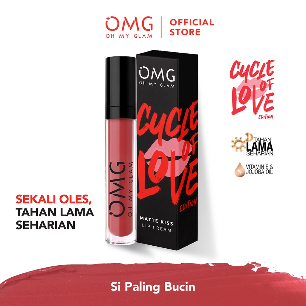 OMG Oh My Glam Matte Kiss Lip Cream / Cycle Of Love Edition