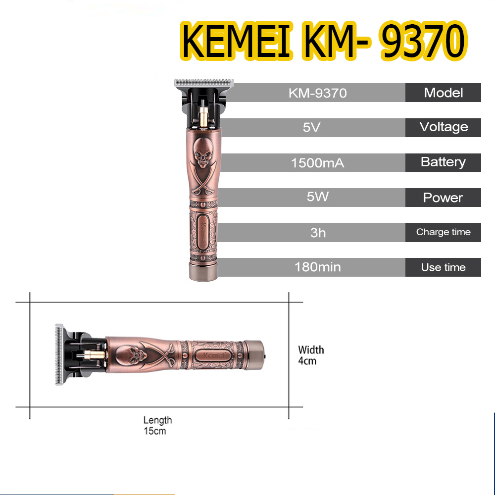 Alat Cukur Rambut Elektrik Kemei KM- 9370 Profesional Hair Clipper