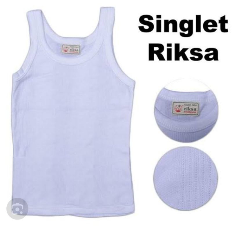 SINGLET RIKSA ANAK PEREMPUAN/KAOS DALAM ANAK MURAH PCS