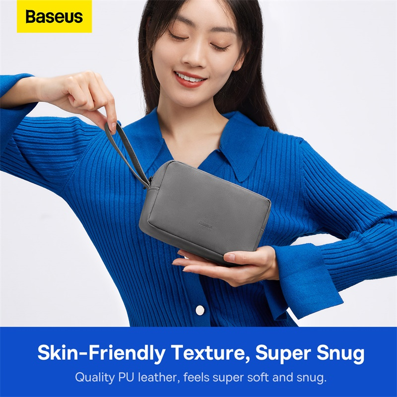 Baseus Tas Large capacity Gadget Organizer Travel Pouch Dompet Serbaguna Storage Bag Aksesoris Large capacity