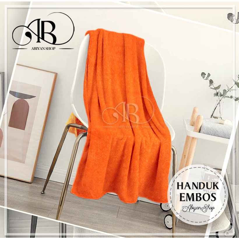 Handuk Embos Polos (COD)- Handuk Besar - Handuk Mandi Murah - Handuk Dewasa - Handuk Microfaiber