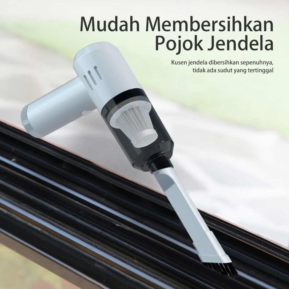 YUN Mall Mini Portable Vacuum Cleaner Wireless Vakuum Penghisap Debu Mobil Meja Rumah