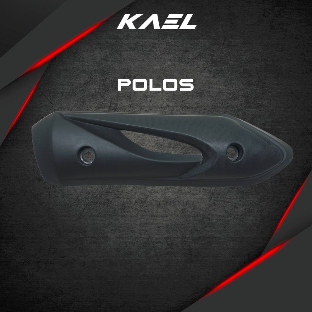 Cover Knalpot Honda Beat Karbu 2008-2012 Old-Lama Carbon-Karbon-Hitam Polos Tutup-Tameng-Pelindung Kenalpot-Muffler-Exhaust