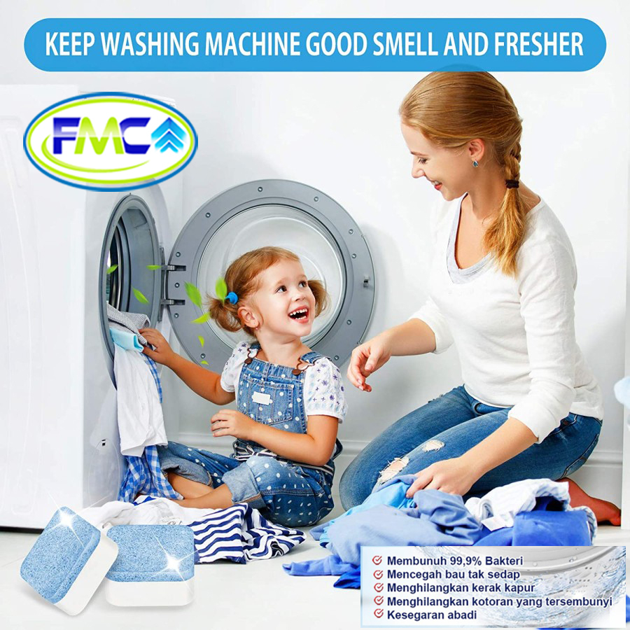 Tablet Pembersih Mesin Cuci Dally Washer Deep Cleaning Pembersih Karat Kerak Noda Membandel Praktis