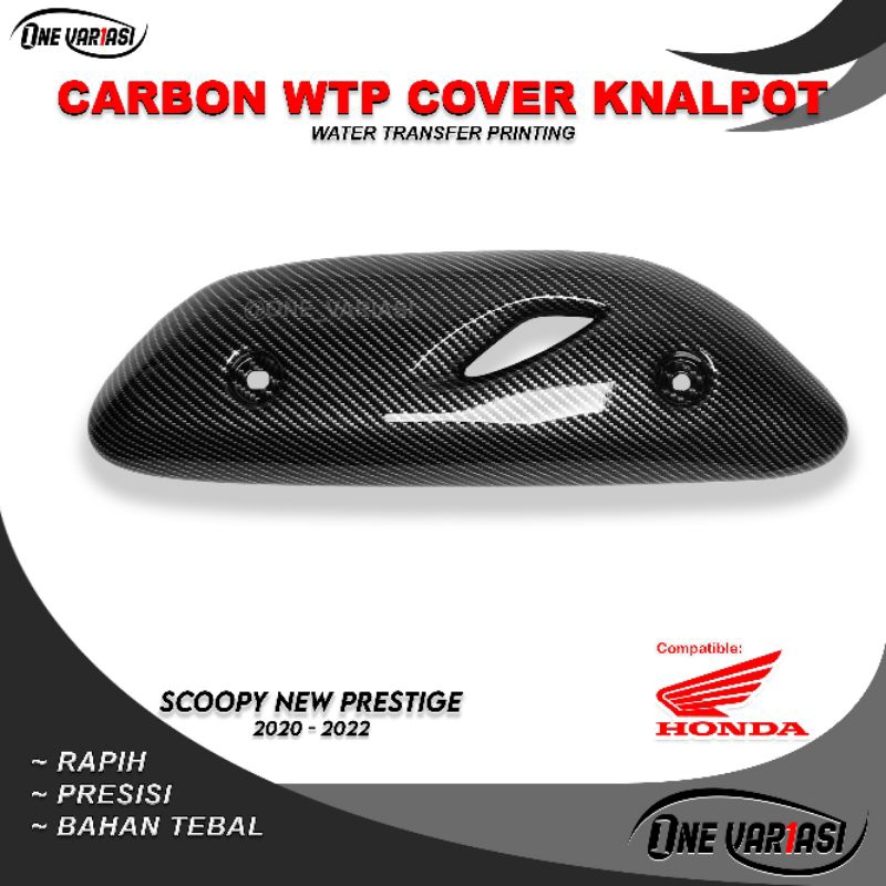 TUTUP COVER KNALPOT CARBON SCOOPY NEW ESP TAHUN 2020-2022