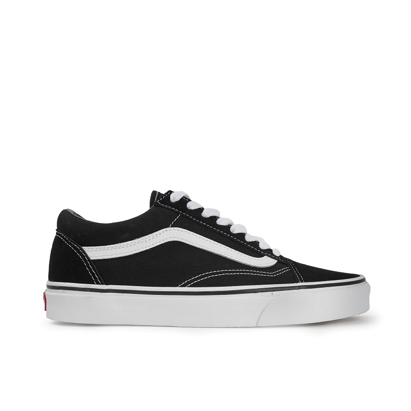Vans Sepatu Classic Old Skool Black White
