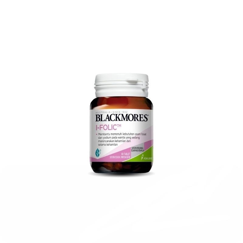 Blackmores i-folic isi 60 kapsul - nutrisi persiapan kehamilan