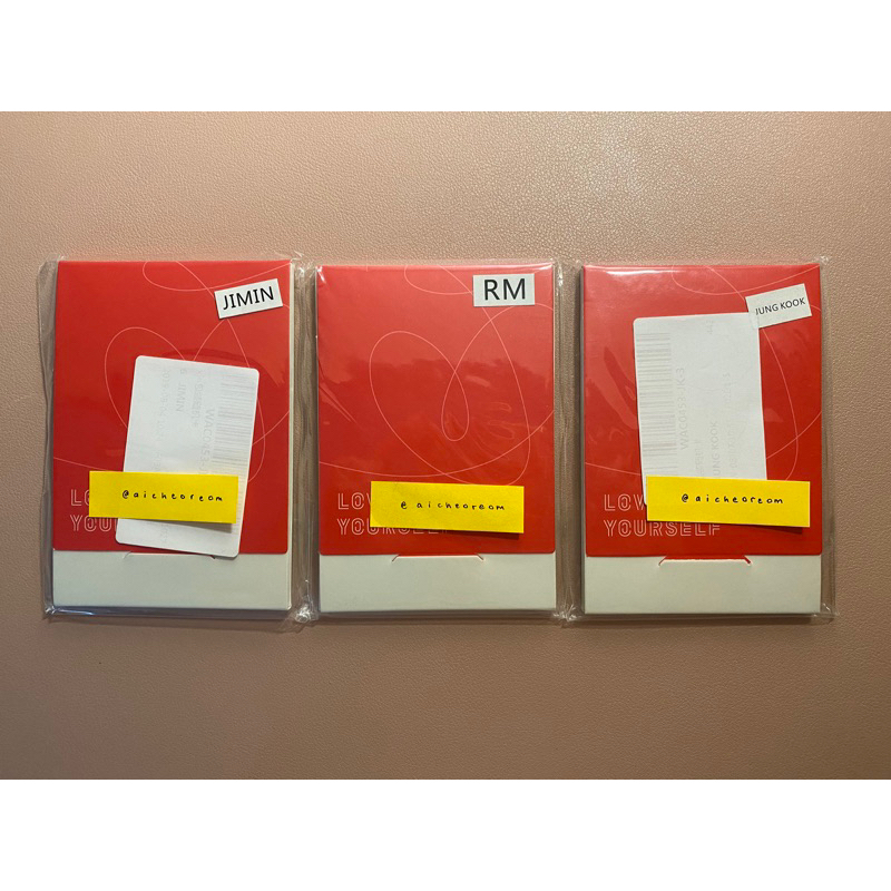 BTS LOVE YOURSELF WORLD TOUR PHOTOCARD