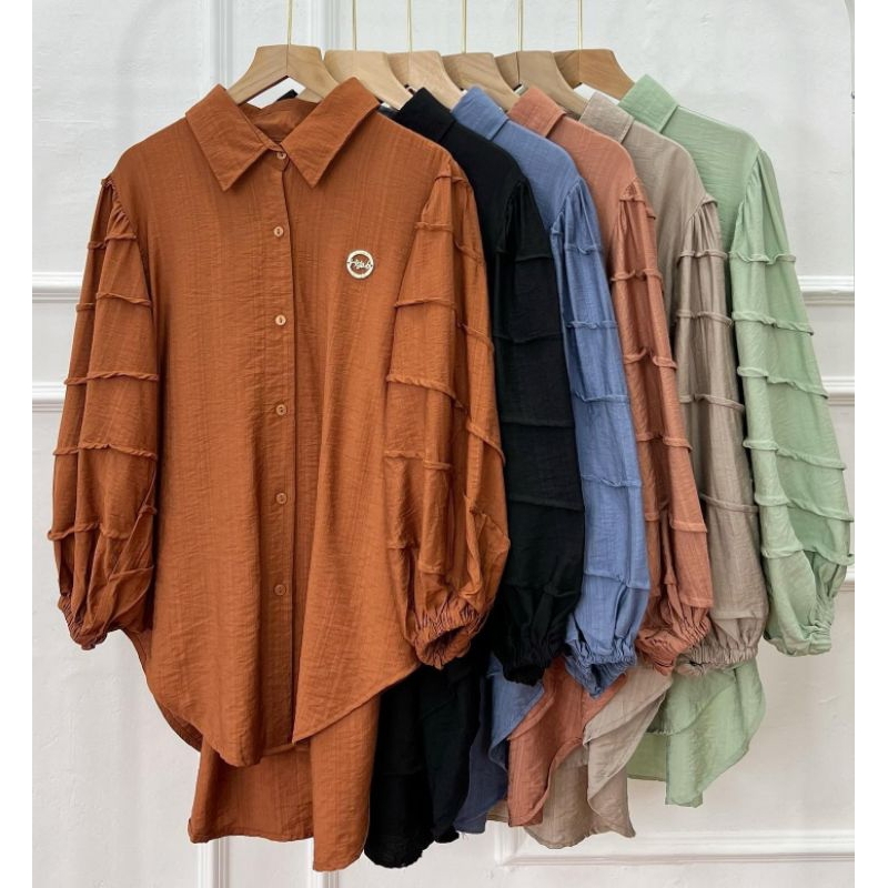 TINA BLOUSE  LINEN PREMIUM