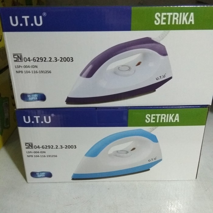 UTU Setrika Listrik SE-1101 Super / Setrika Listrik / Setrika baju / Gosokan Baju / Setrika LIstrik Anti karat / Setrika Dry Iron