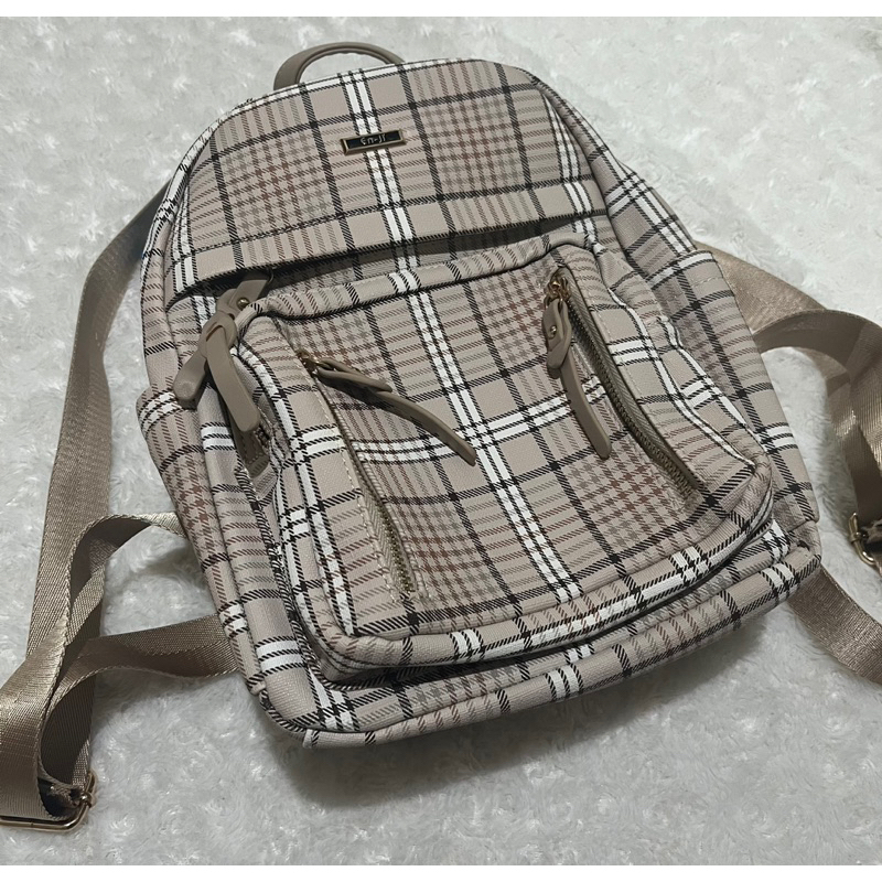 TAS RANSEL ENJI BATYA BACKPACK KHAKI - TAS ENJI PRELOVED NEW