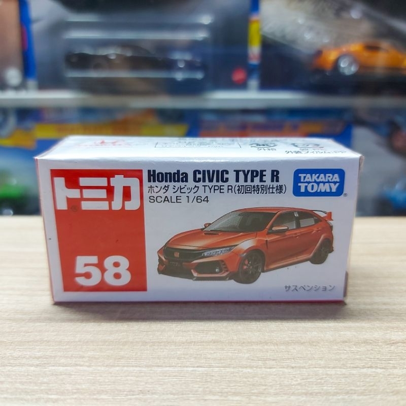 Tomica no.58 Honda Civic Type R Red