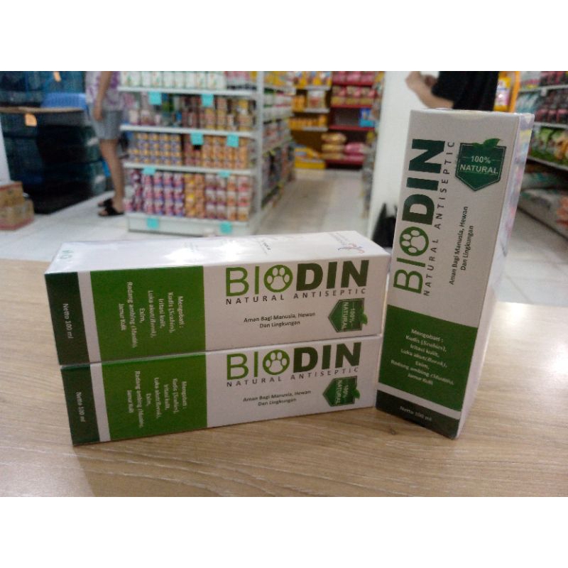 Biodin Natural spray 100ml Obat semprot Borok , jamur , Scabies antibiotic