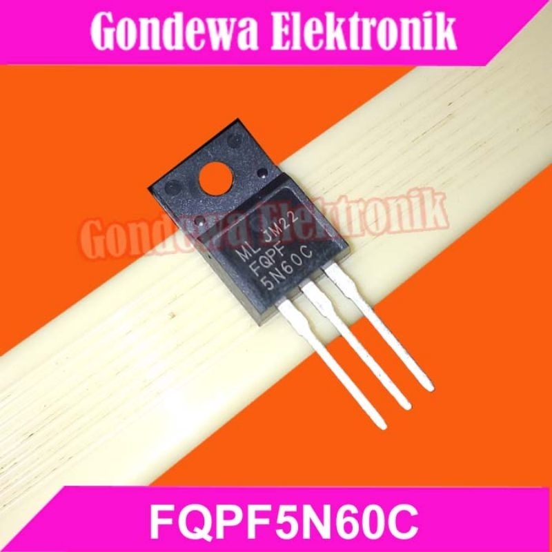 FQPF5N60C FQPF5N60 5N60C 5N60 N-Channel MOSFET 4,5A 600V TO-220F