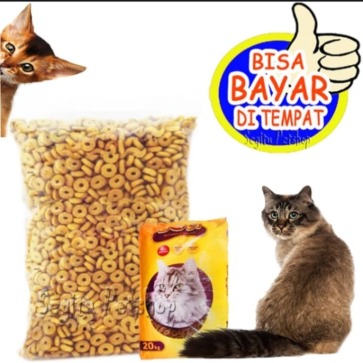 MAKANAN KUCING TERMURAH BOLT BENTUK DONAT 250 GRAM