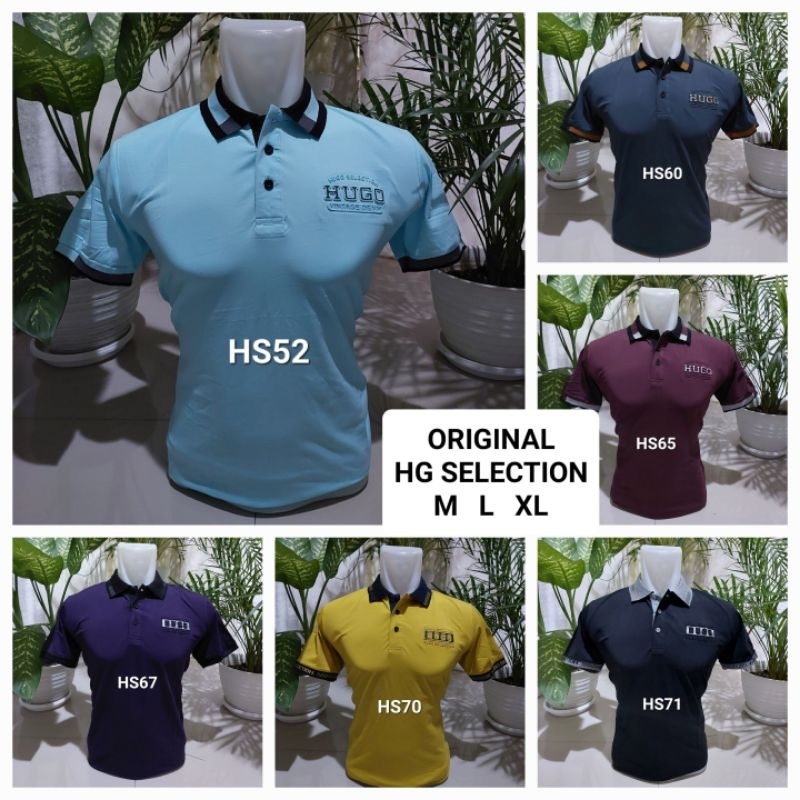 kaos HG SELECTION size  M L XL selection kerah import