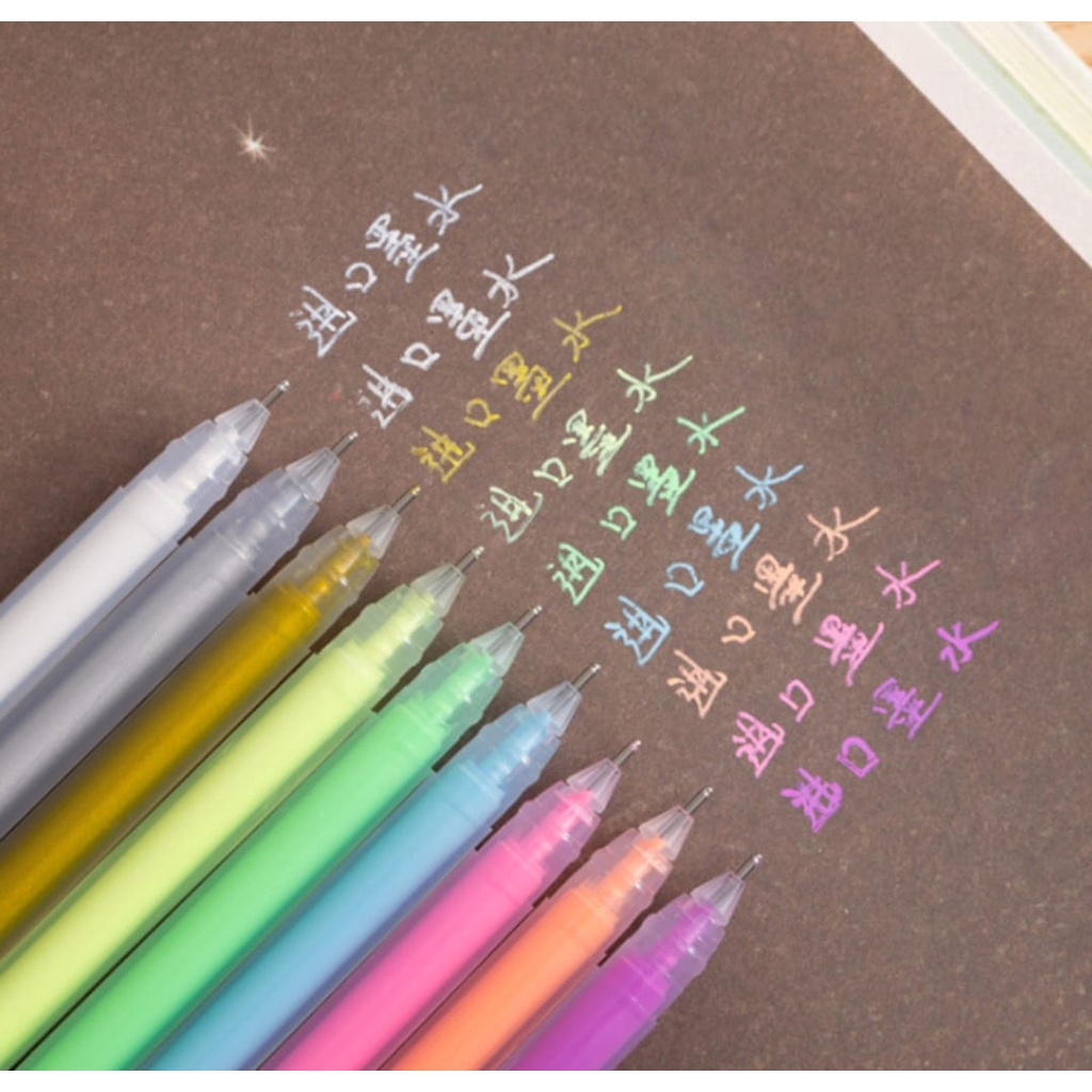 

Color Gel Pen Multiple Colors 0.5 mm / Pulpen Gel dengan 17 warna premium 0.5 mm
