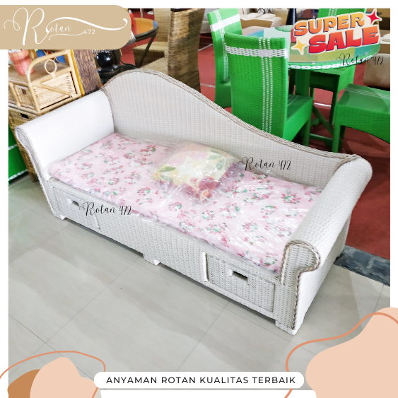 Sofa Lige anyaman Rotan Sintetis Cocok Untuk Kursi Santai Ruang Tamu Keluarga