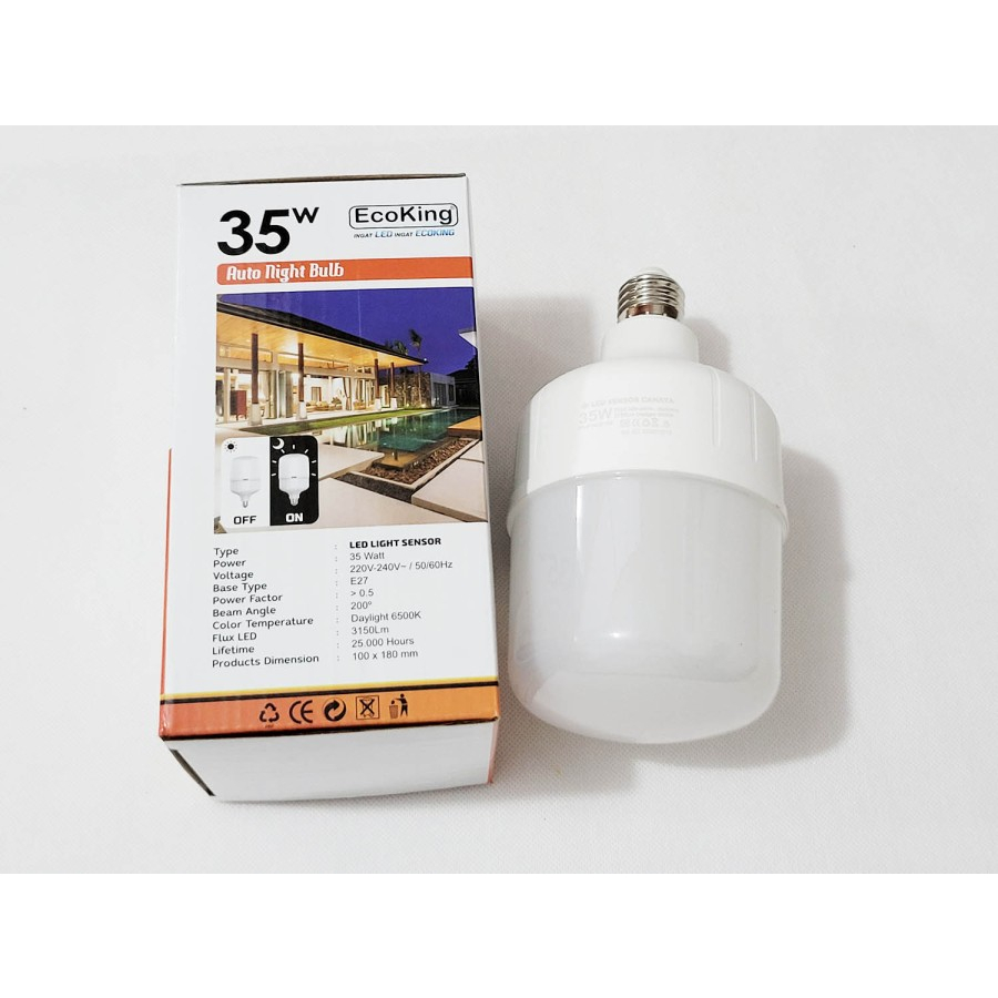 Lampu LED Sensor Cahaya 35 Watt ( Light Sensor 35w ) Ecoking