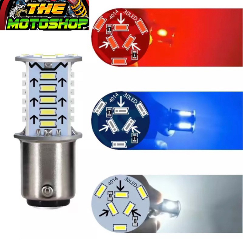 LAMPU STOP REM 30 MATA 13 MATA LED KEDAP KEDIP DAN JALAN 2 MODE FLASH