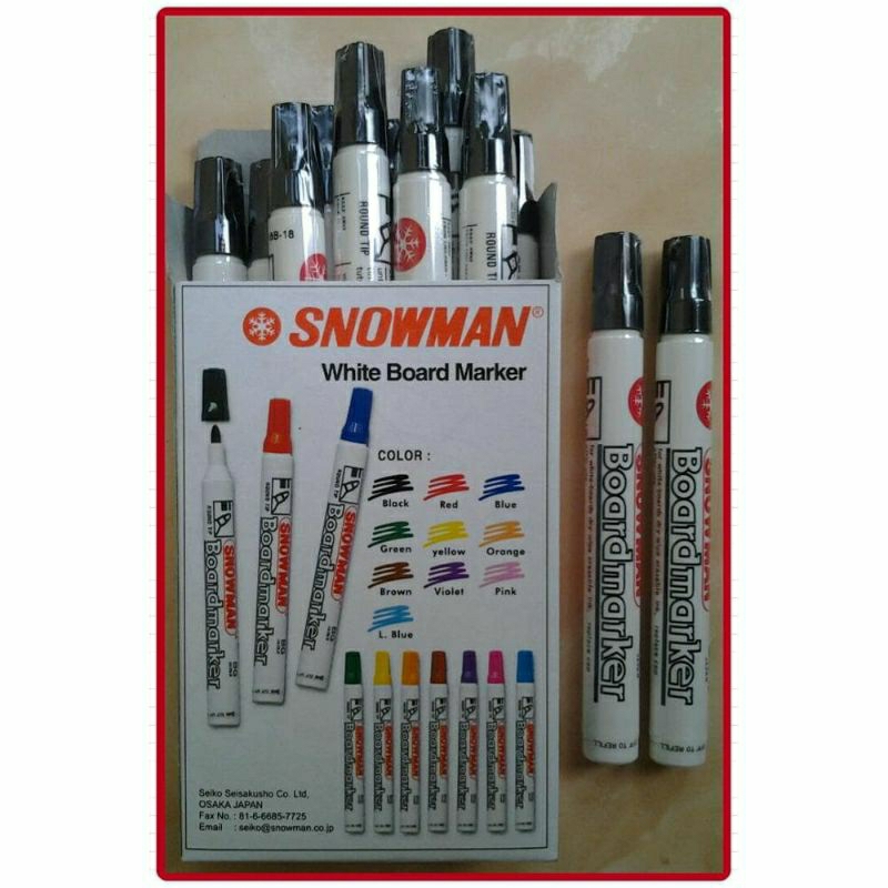 

Spidol Boardmarker Snowman.