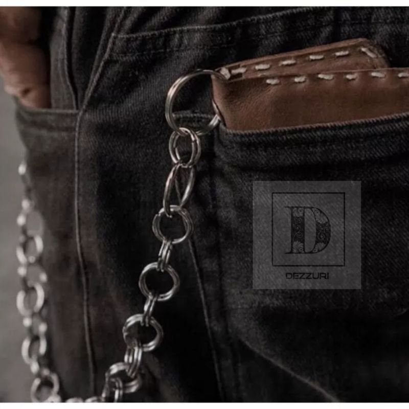 RANTAI DOMPET PRIA ANTI JAMBRET SIMPEL KEREN  BAHAN TITANIUM ANTI KARAT