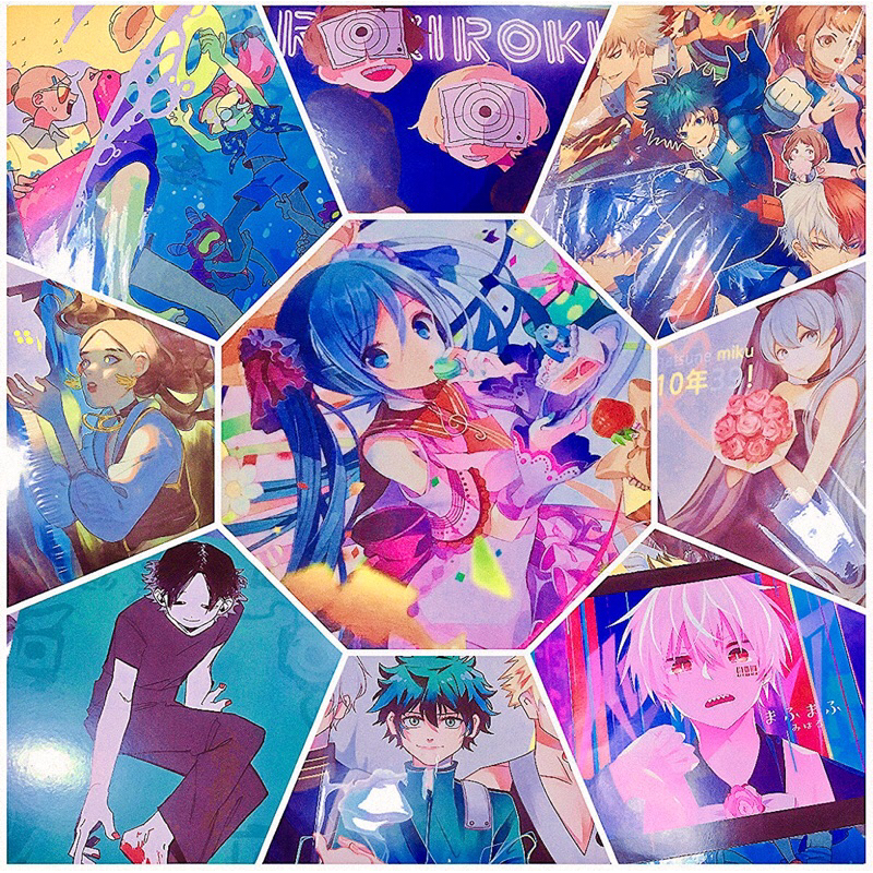 Preloved Products [Poster and Folder] — BNHA, Bakugo Katsuki, Izuku Midoriya, Shoto Todoroki, Utaite