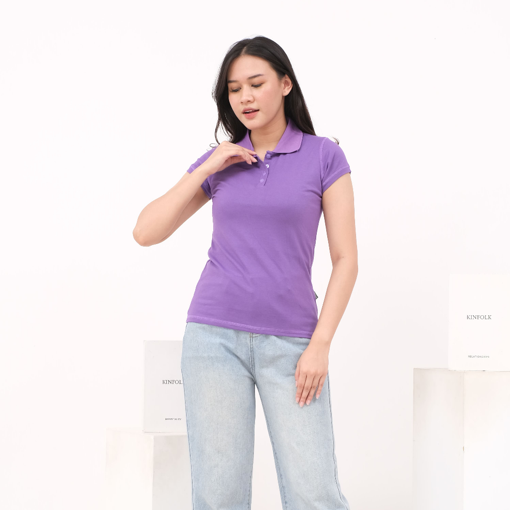 Kaos Polo Wanita Slimfit