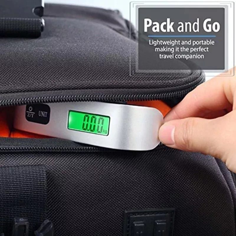 ( TERMASUK BATERAI ) Timbangan Koper Gantung Digital Elektrik 50KG / Travel Luggage Lugagge Scale Bagasi Tas