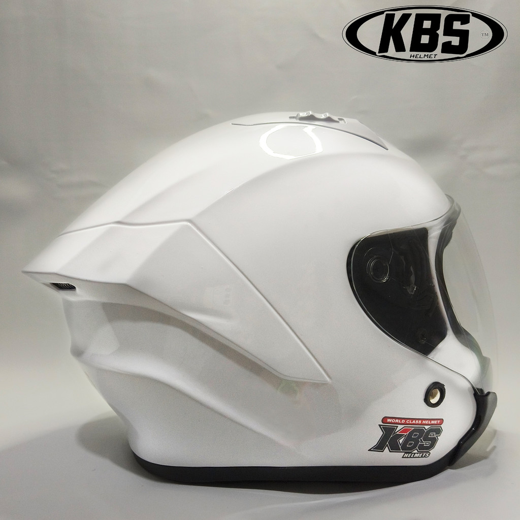 Helm Half Face KBS HAKAI KYRZ WHITE GLOSY / HELM PREMIUM UNTUK PRIA DAN WANITA DEWASA COD