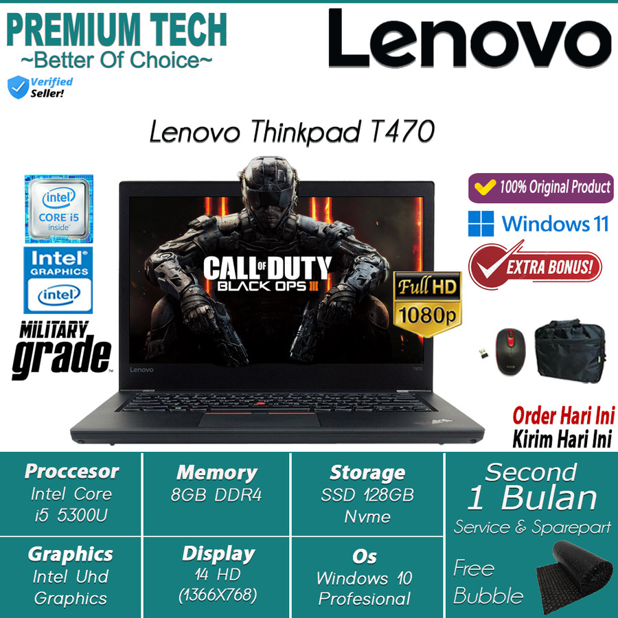 Laptop Lenovo Thinkpad Core i5 i7 Original Termurah Bergaransi Bisa Bantu Setting siap pakai