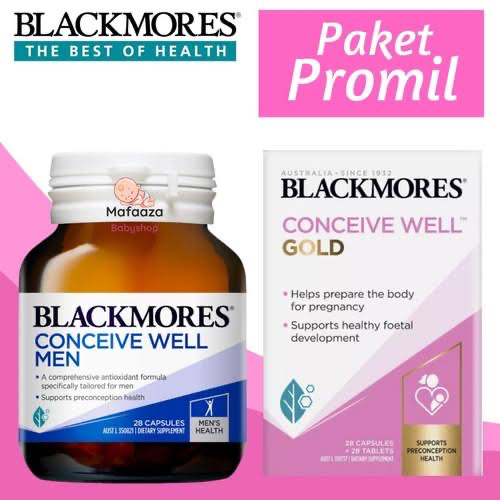 Paket Promil Blackmores Conceive Well Gold + Conceive Well Men