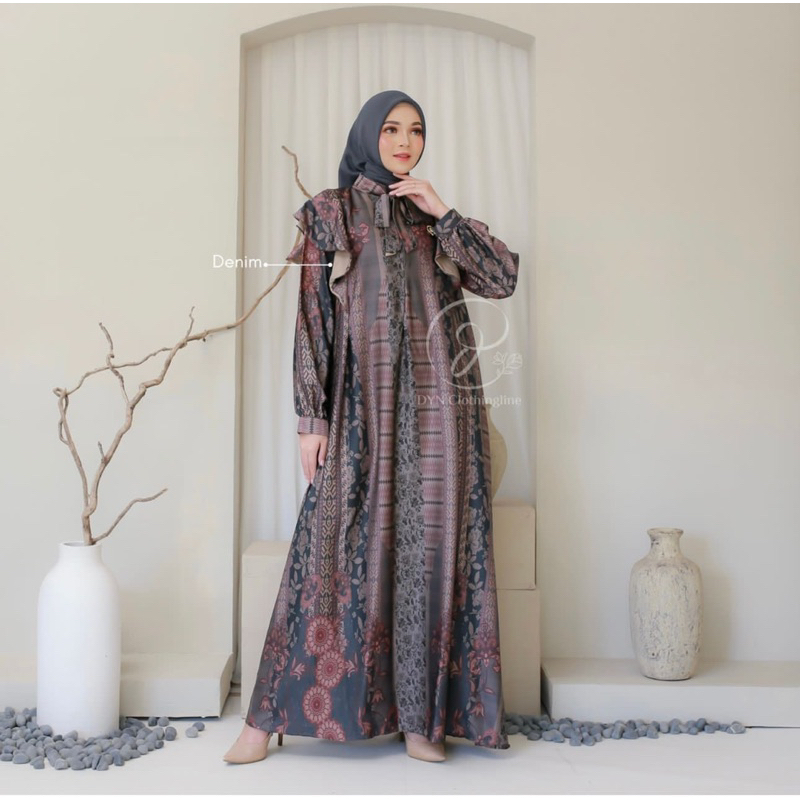 Bahan Kain Silk Mayra / bahan gamis seragam / kain meteran murah