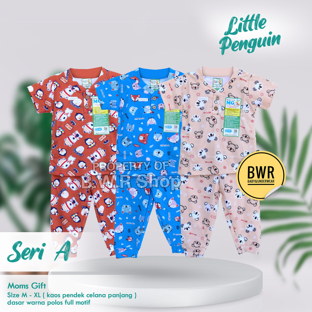 CPR Setelan Moms Gift Playing Circus / Baju Bayi Setelan Piyama Anak Unisex Baju Pendek Celana Panjang Baju Tidur 08mg | Bwr