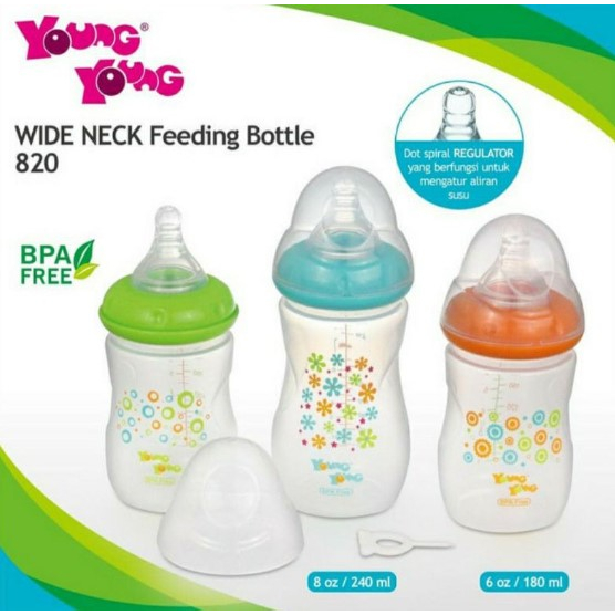 Young Young Botol Susu Wide Neck Feeding Bottle Type 820