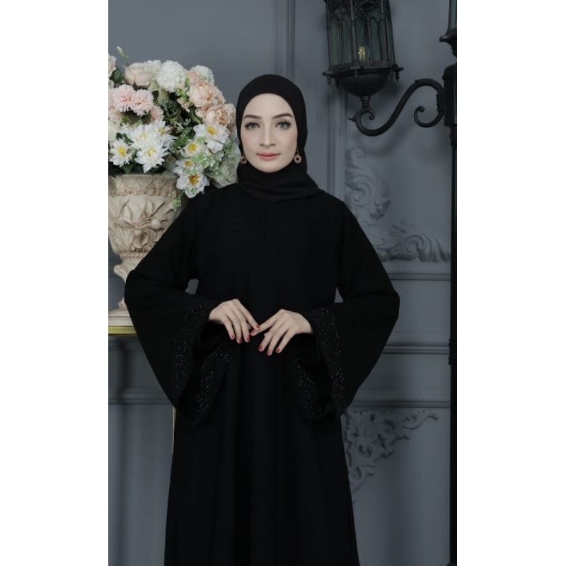 MUZA TERBARU ABAYA HITAM ABAYA DUBAI 864 (BUSUI)