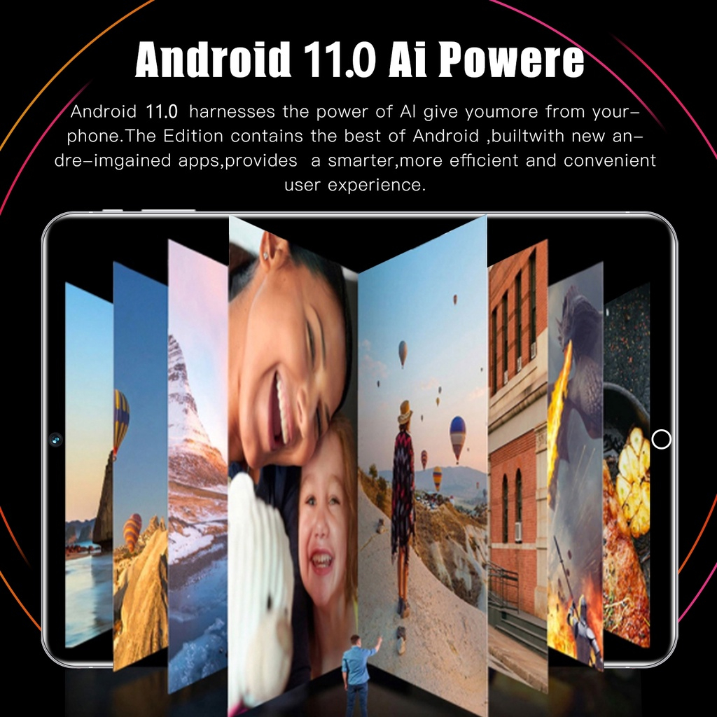 NEW Tablet PC Asli Galaxy Tab PRO11 Baru 12GB + 512GB Tablet Android 10 Inci Layar Full Screen Layar Besar Wifi 5G Dual SIM Tablet Untuk Anak Belajar Tablet Gaming Murah Cuci Gudang