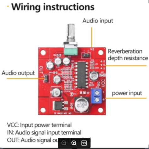 Kit modul Reverb Echo 1 potensio