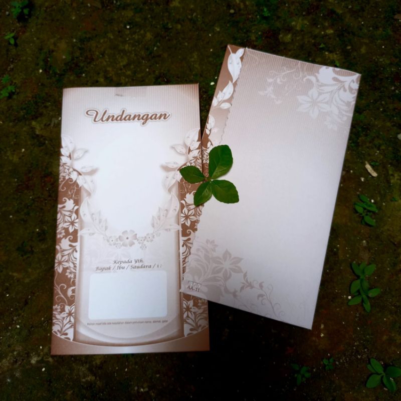 Blangko Undangan Seri RHK 11 Warna Coklat