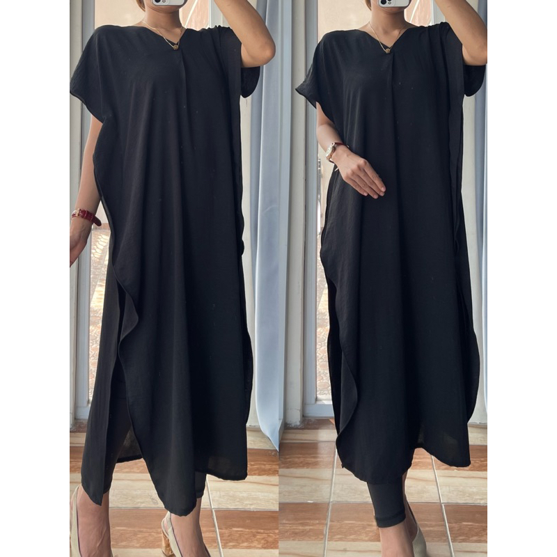 HOMEDRESS LAILA KAFTAN JUMBO CRINKEL AIRFLOW PREMIUM/DASTER JUMBO KAFTAN/LONG TUNIK KAFTAN