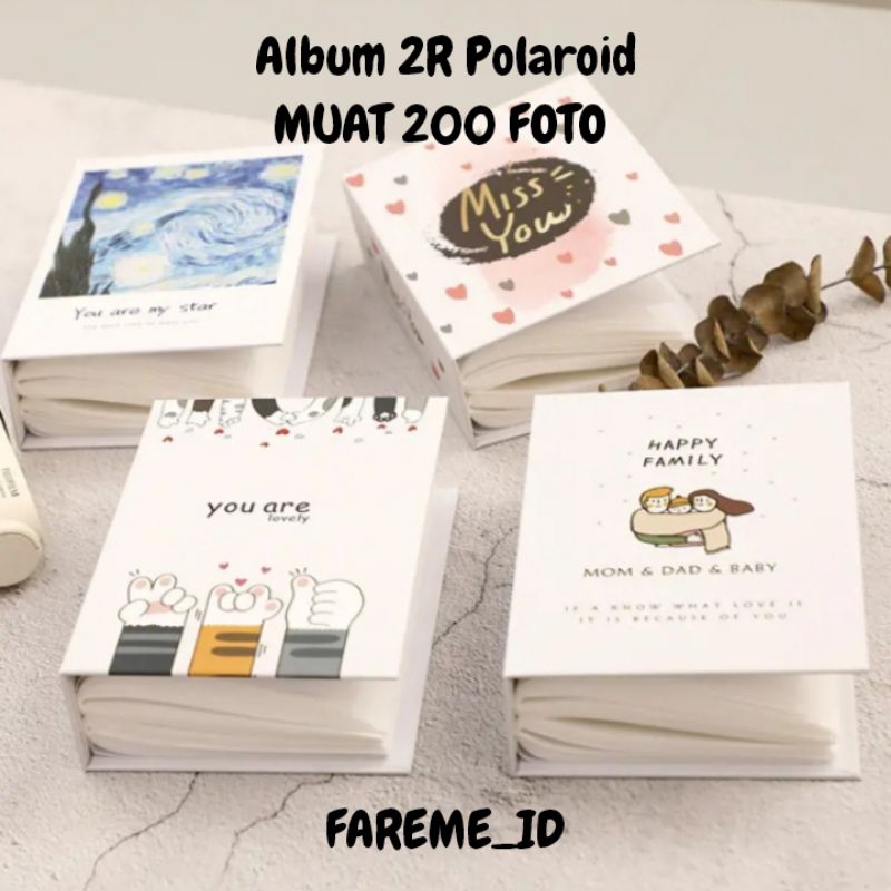 (200 slot) Album Foto Polaroid 2R