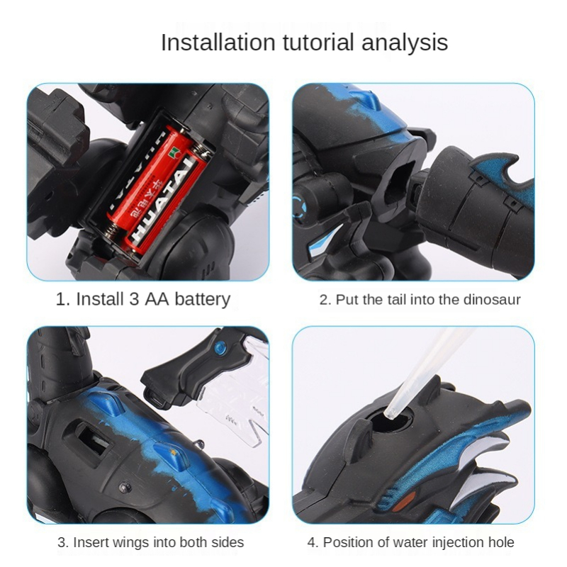 Spray Dragon Mainan Robot Dinosaurus Mainan Dinosaurus Mainan Robot Anak Mainan Anak Laki Laki