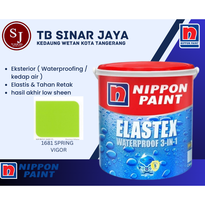 Cat Pelapis Kedap Air Nippon Paint Waterproofing 4kg - 1681D Spring Vigor