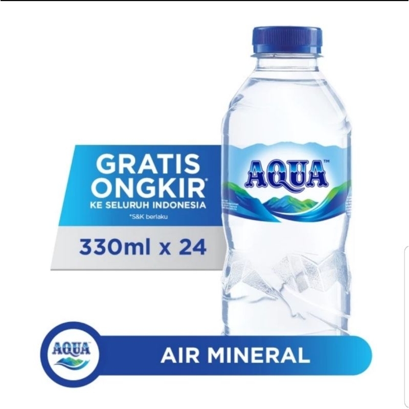 

AQUA Air Mineral 330ml x 24 botol (1box)