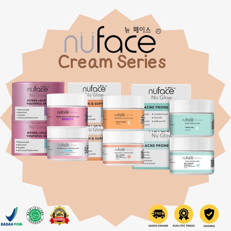 Nuface Day Cream &amp; Night Cream 15 Gram