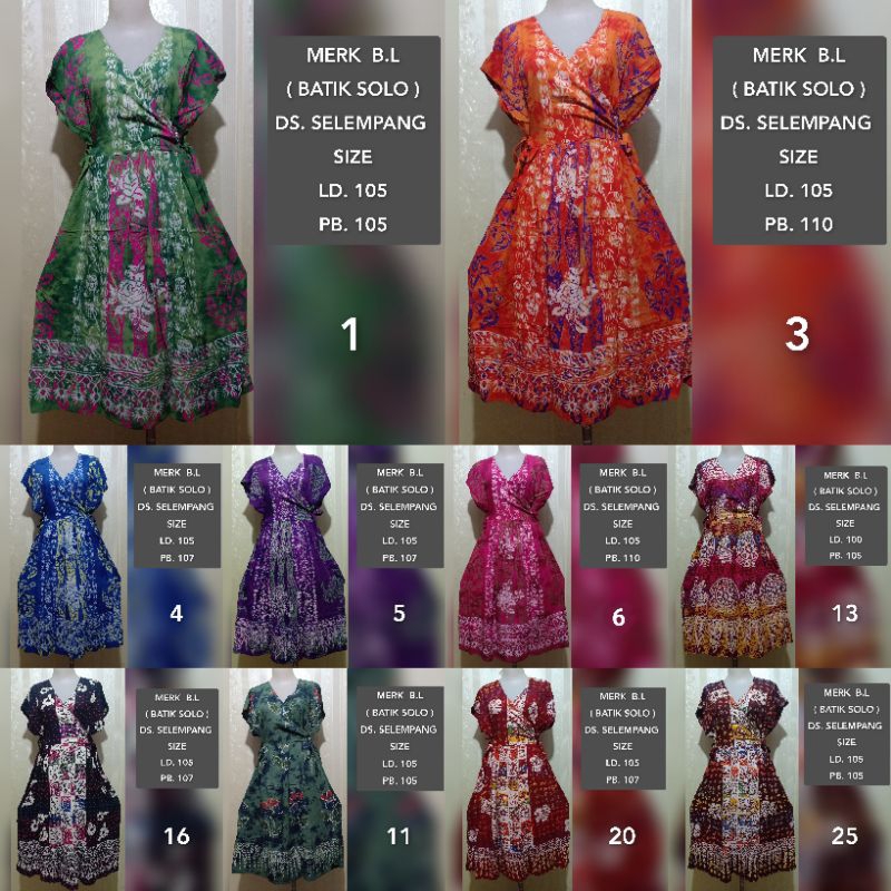 Daster Ds. Selempang BL ( Batik Solo )