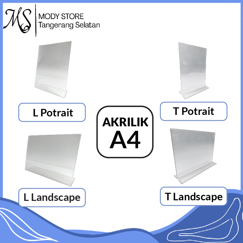 

Akrilik A4 / Tent Cart A4 / Akrilik Ukuran A4 / Tent Holder A4 / Akrilik Display A4